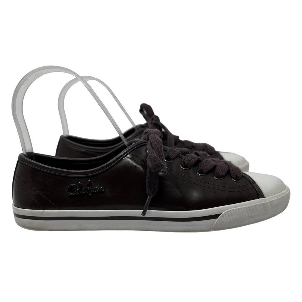Cole Haan Laurie Patent Sneakers Shoes Purple White D32628 Women's Size 7B
